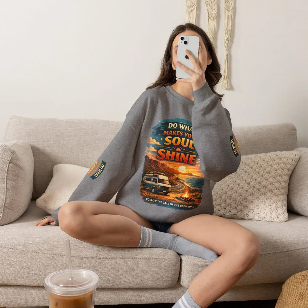 17409551804799993710_2048.jpeg Unisex Heavy Blend™ Crewneck Sweatshirt — "Do What Makes Your Soul Shine" Design Scenic-Line