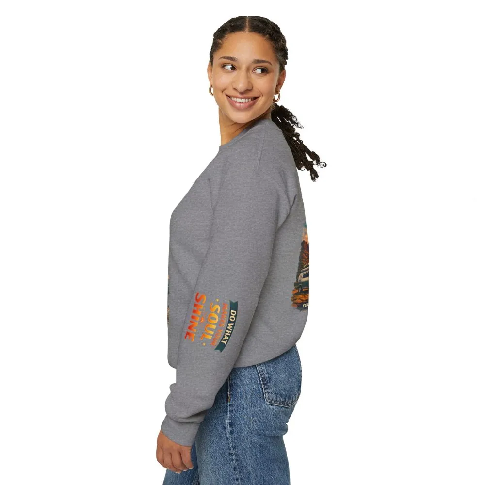 17450418723665165899_2048.jpeg Unisex Heavy Blend™ Crewneck Sweatshirt — "Do What Makes Your Soul Shine" Design Scenic-Line