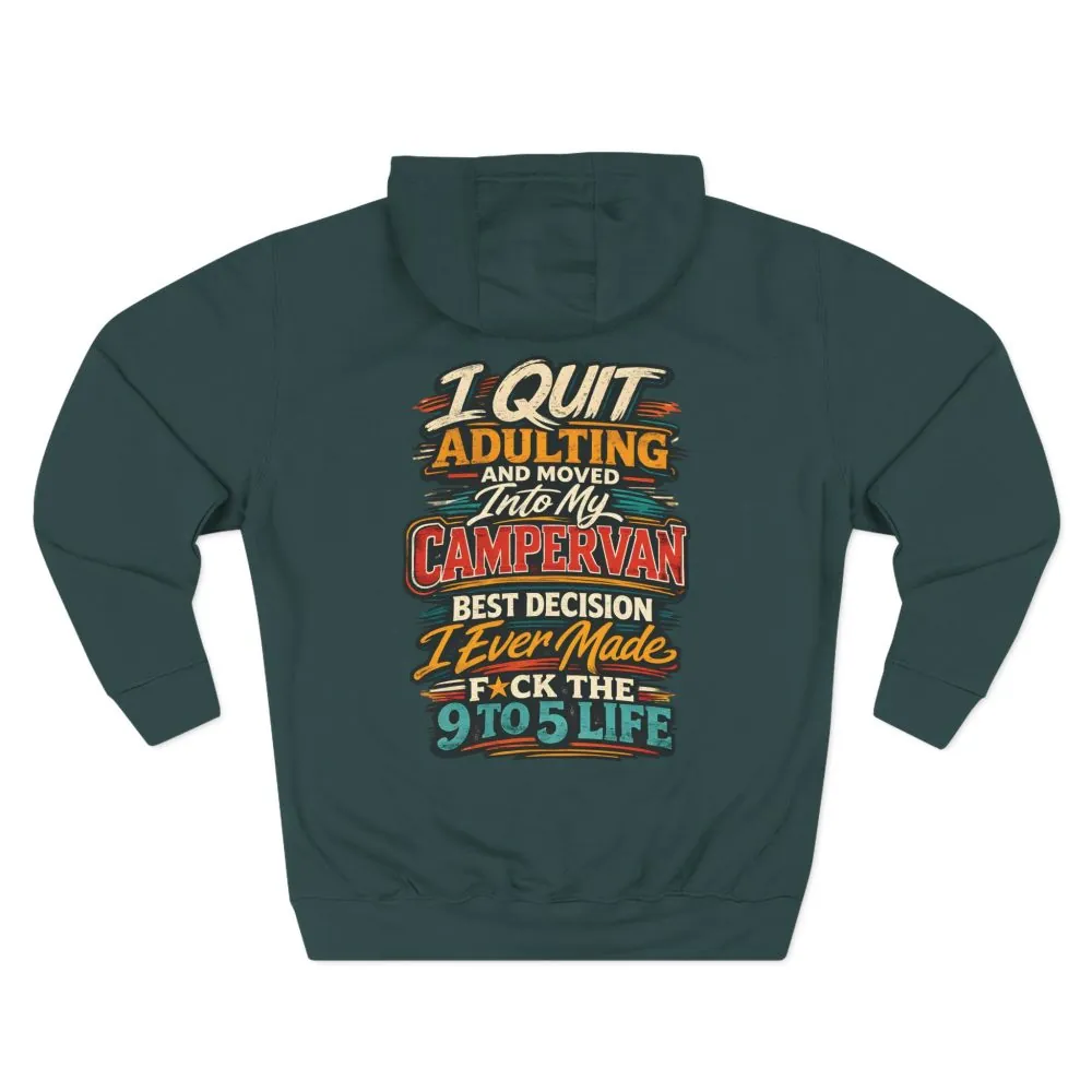 17456906135851999389_2048.jpeg Three-Panel Fleece Hoodie - "I Quit Adulting" Design F**K-Line