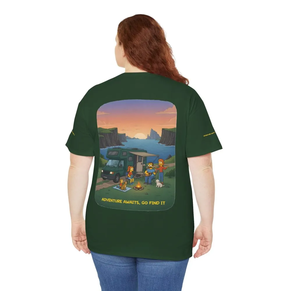 17464032536193489058_2048.jpeg Unisex Heavy Cotton Tee — "Adventure Awaits-Go Find It" Design Sitcom-Line
