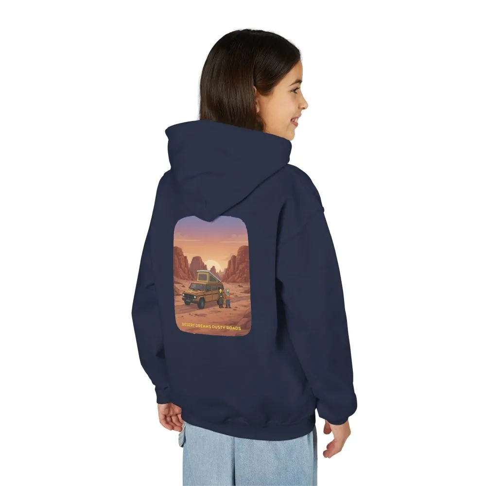 17490105053923747926_2048.jpeg Youth Hoodie(Gildan) – "Desert Dreams Dusty Roads" (Design Sitcom-Line)