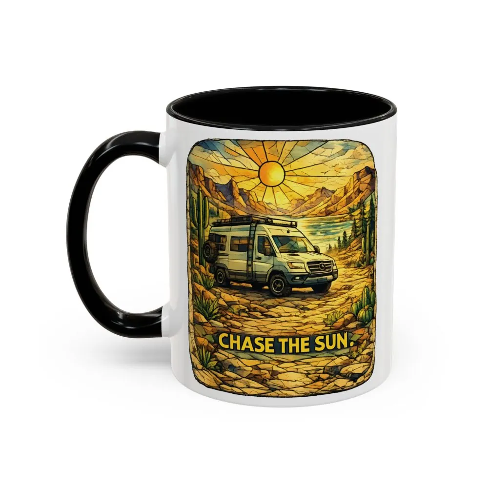 1749587502008905851_2048.jpeg Accent Coffee Mug (11, 15oz) — "Chase The Sun" Design Cubic-Line