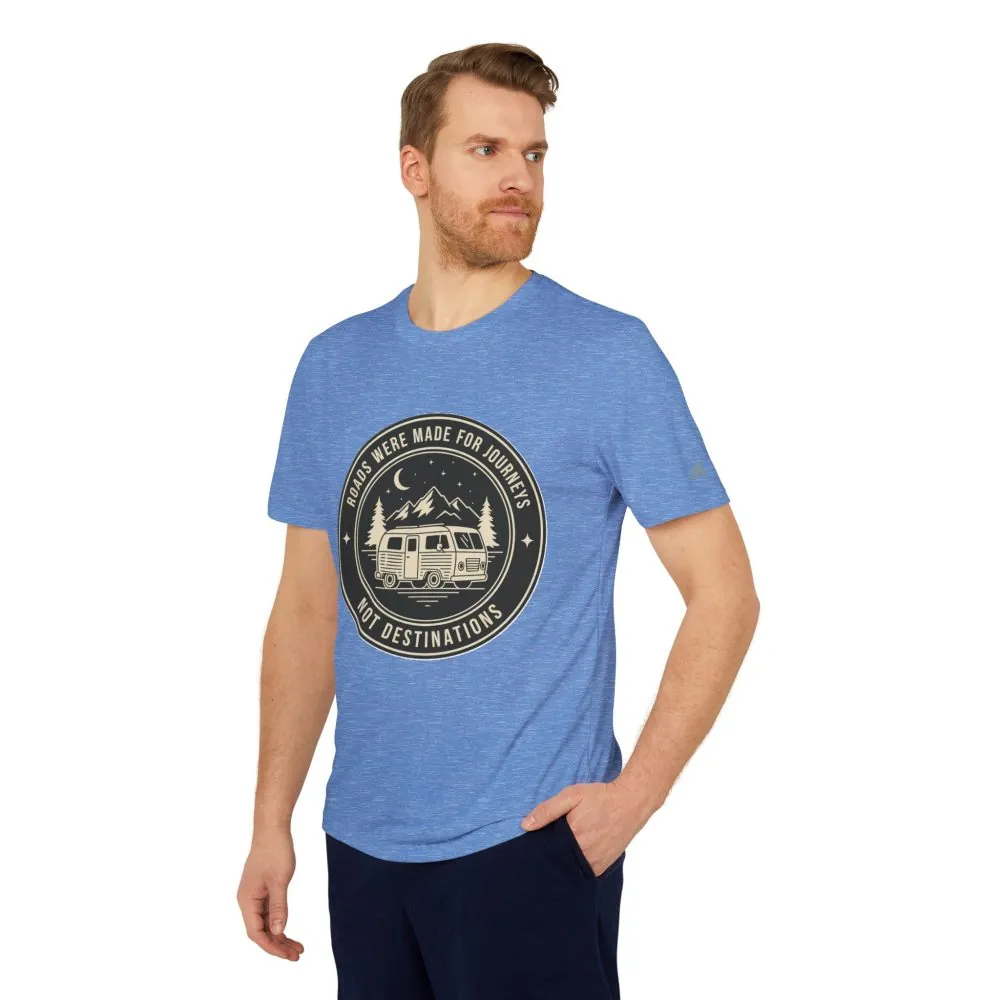1750970591181196662_2048.jpeg T-Shirt(Adidas) — 'ROAD WHERE MADE FOR JOURNEYS-NOT DESTINATIONS' (Only Font printed) Brand Adidas