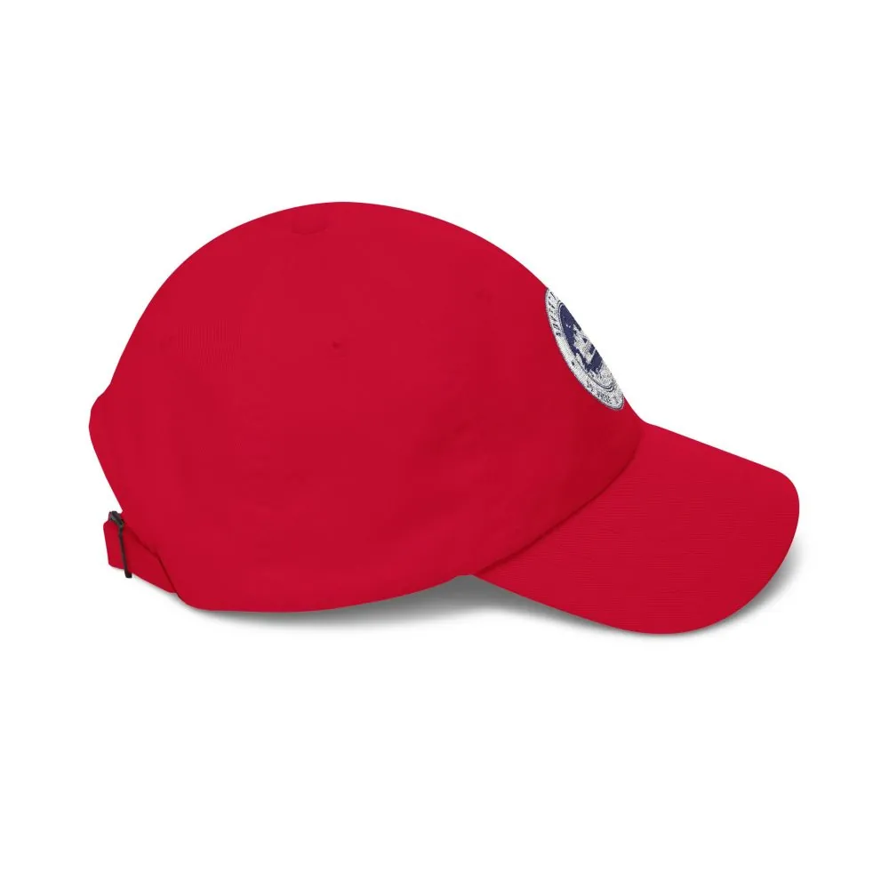 Dad Cap - "Adventure Awaits-Go Where You Feel Most Alive" Vintage National Park Stamp Hat