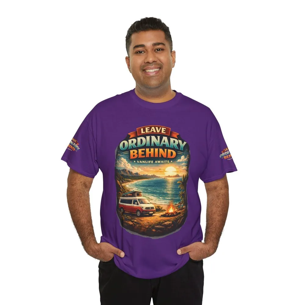 17523937428507981535_2048.jpeg Unisex Heavy Cotton Tee — "Leave Ordinary Behind" Design Scenic-Line