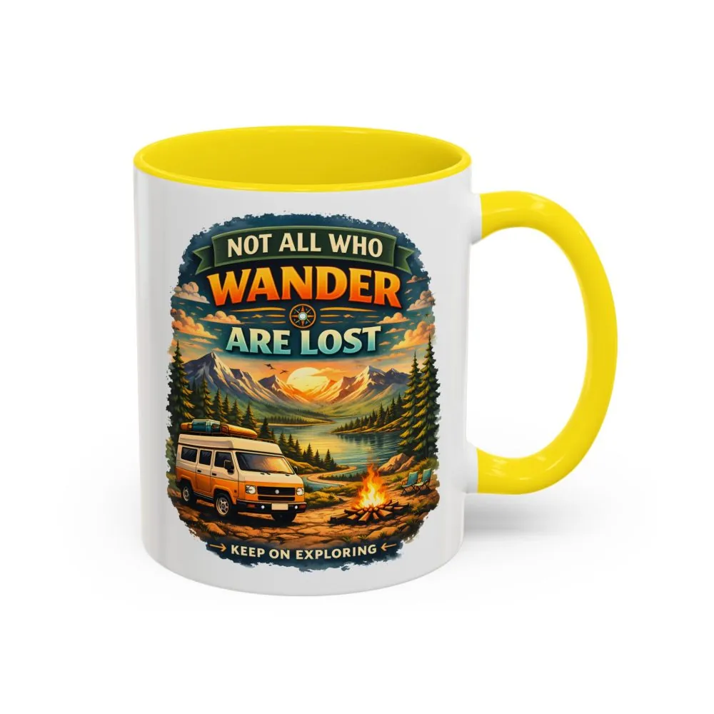 17526842009734161694_2048.jpeg Accent Coffee Mug (11, 15oz) — "Not All Who Wander Are Lost" Design Scenic-Line