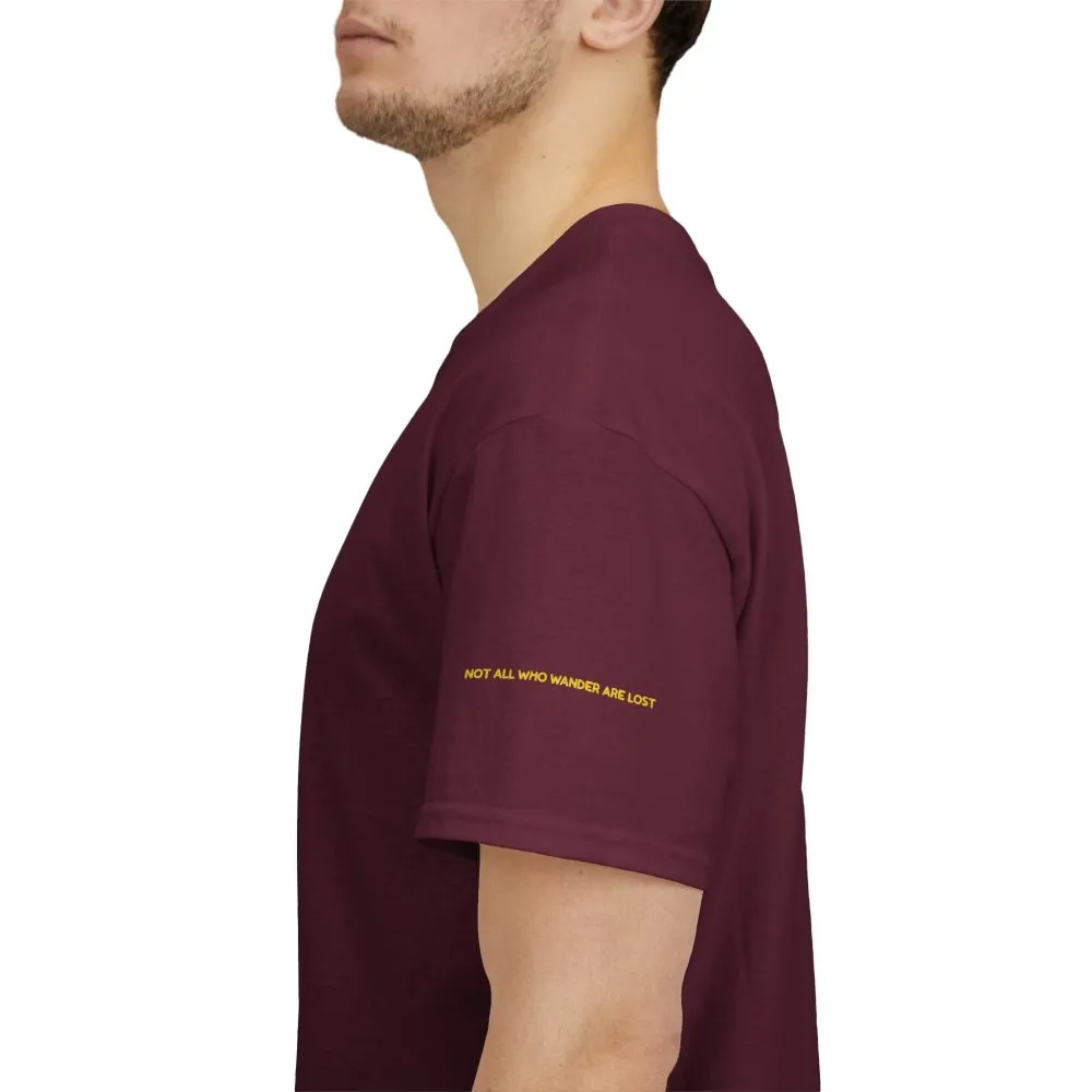 17541020635397241795_2048.jpeg Unisex Heavy Cotton Tee — "Not All Who Wander Are Lost" Design Sitcom-Line