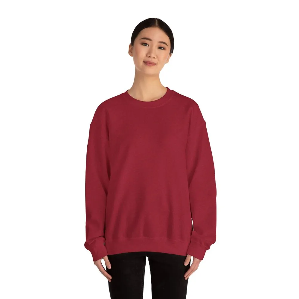 Crewneck Sweatshirt — "ROAD WHERE MADE FOR JOURNEYS-NOT DESTINATIONS" (Only Back printed) Vintage Camper Van Outdoor Graphic