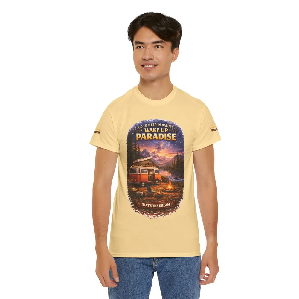 17554878336082864225_2048.jpeg Unisex Heavy Cotton Tee — "Go To Sleep In Nature " Design Scenic-Line