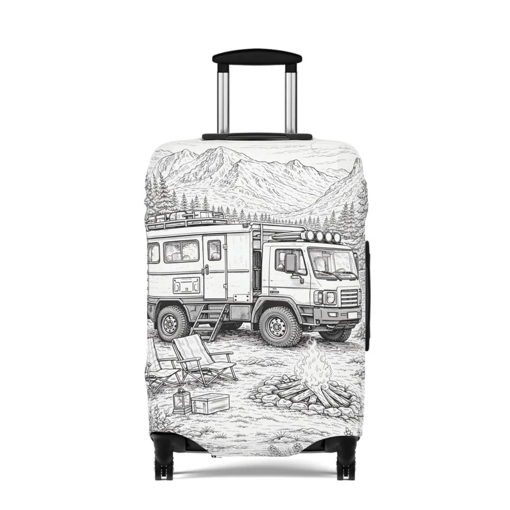 1756269145604410525_2048.jpeg Luggage Cover — Adventure Camper Sketch Travel Suitcase