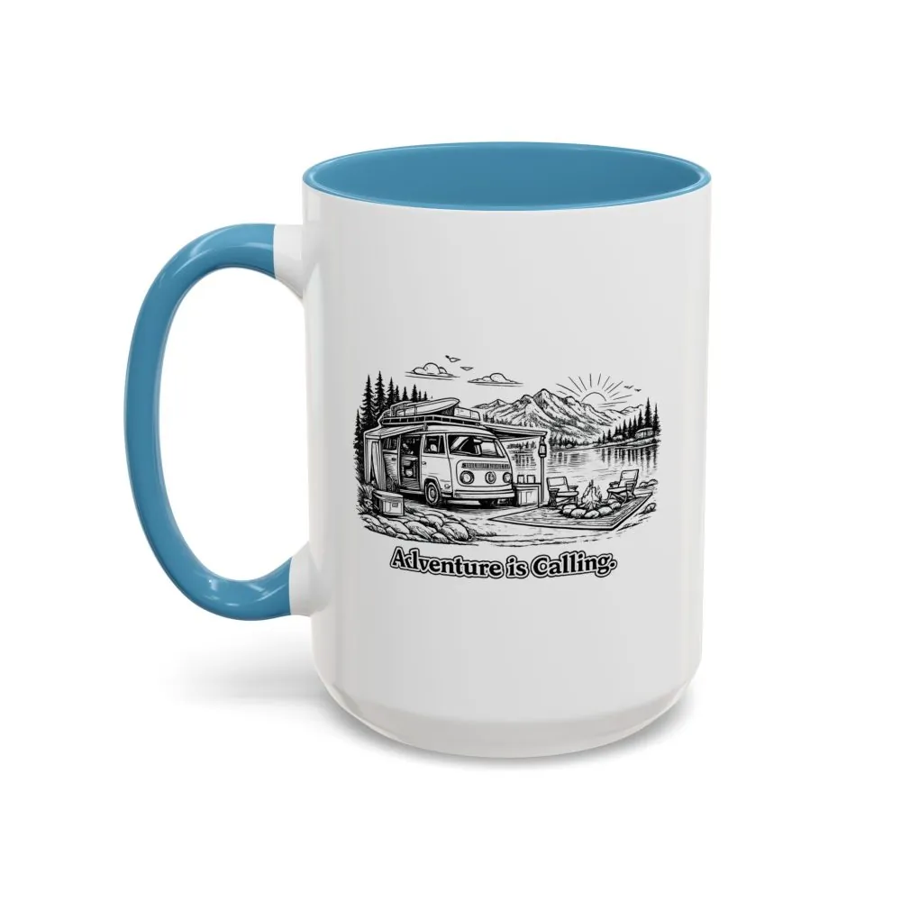 17572846965392023395_2048.jpeg Accent Coffee Mug (11, 15oz) — "Adventure Is Calling" Design Minimal-Line