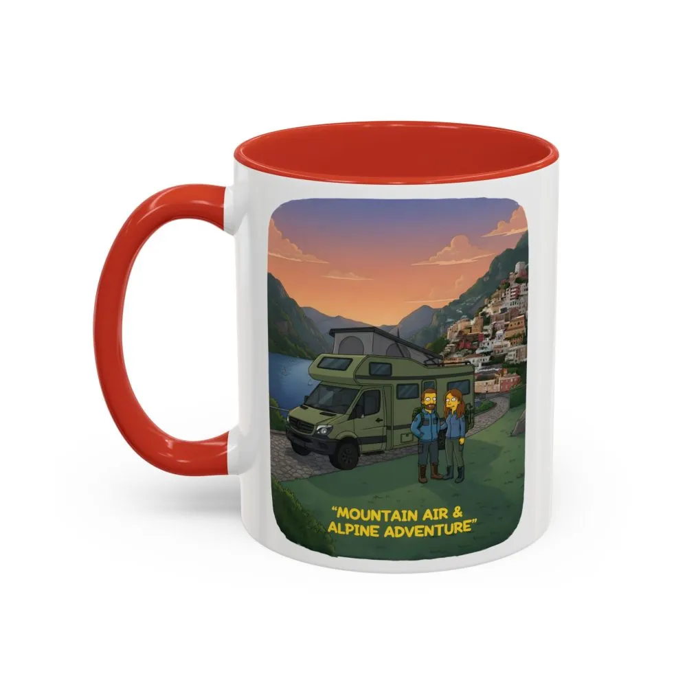 17573599350935284327_2048.jpeg Accent Coffee Mug (11, 15oz) — "Mountain Air And Alpine Adventure"" Design Sitcom-Line