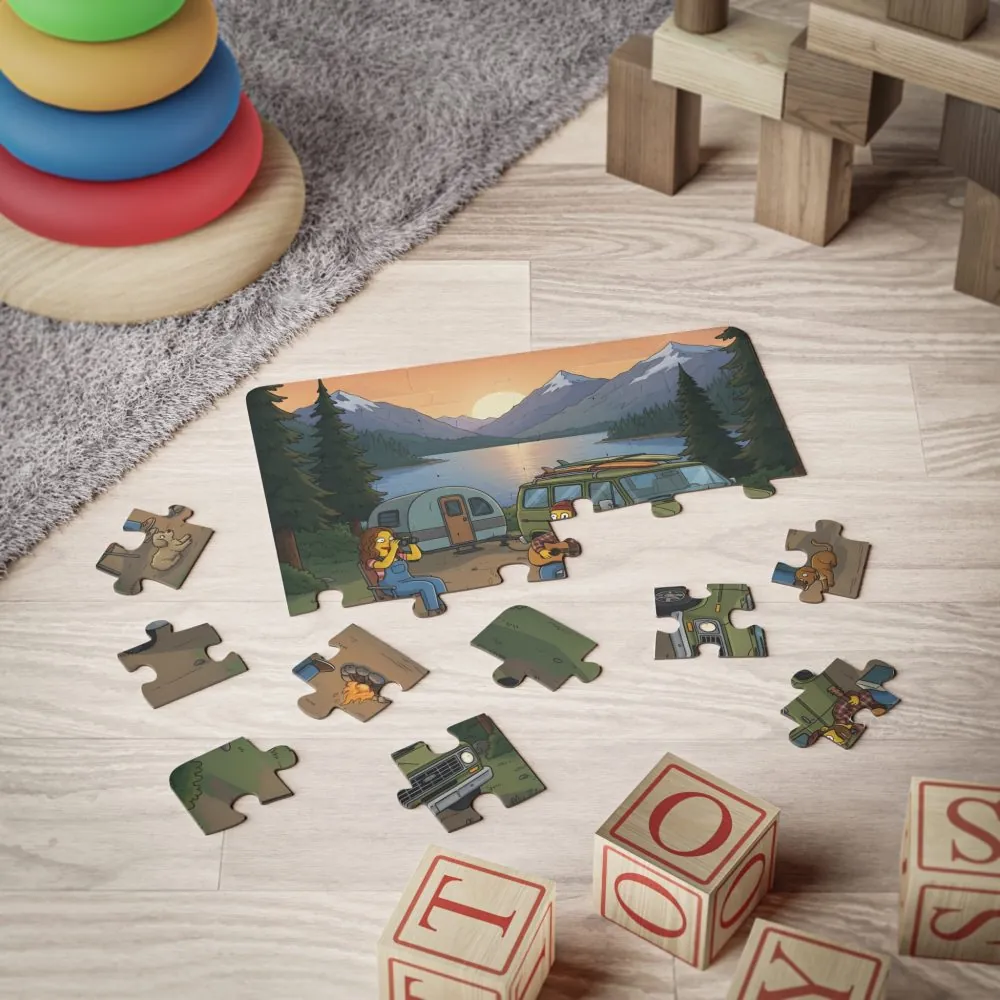 17610904932959834788_2048.jpeg Kids' 30‑Piece Camping Puzzle — Scenic Outdoors Jigsaw for Children