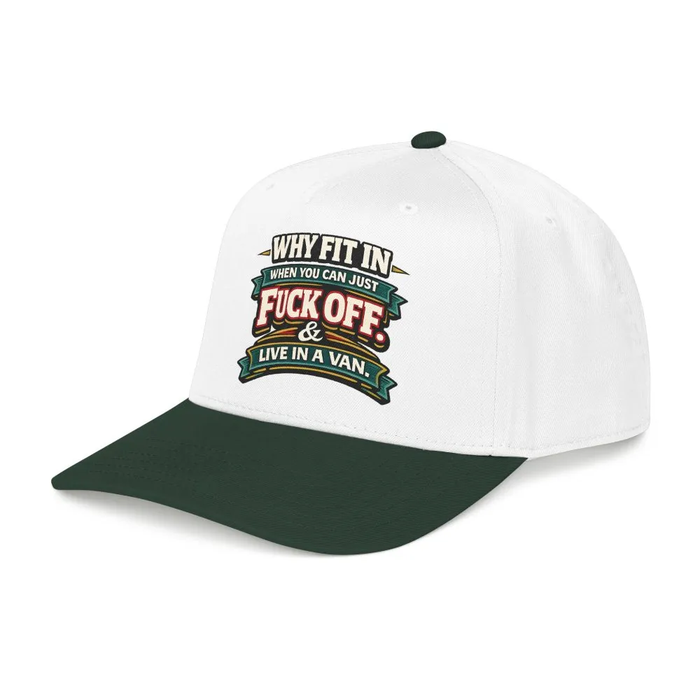 Baseball Cap - "Why Fit In" Design F**K-Line