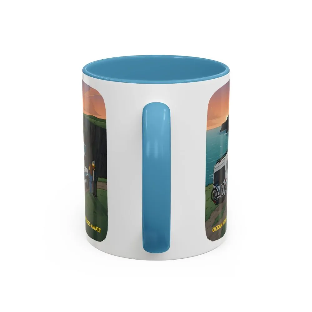 17627032180367533695_2048.jpeg Accent Coffee Mug (11, 15oz) — "Ocean Views-Adventures Awaits" Design Sitcom-Line