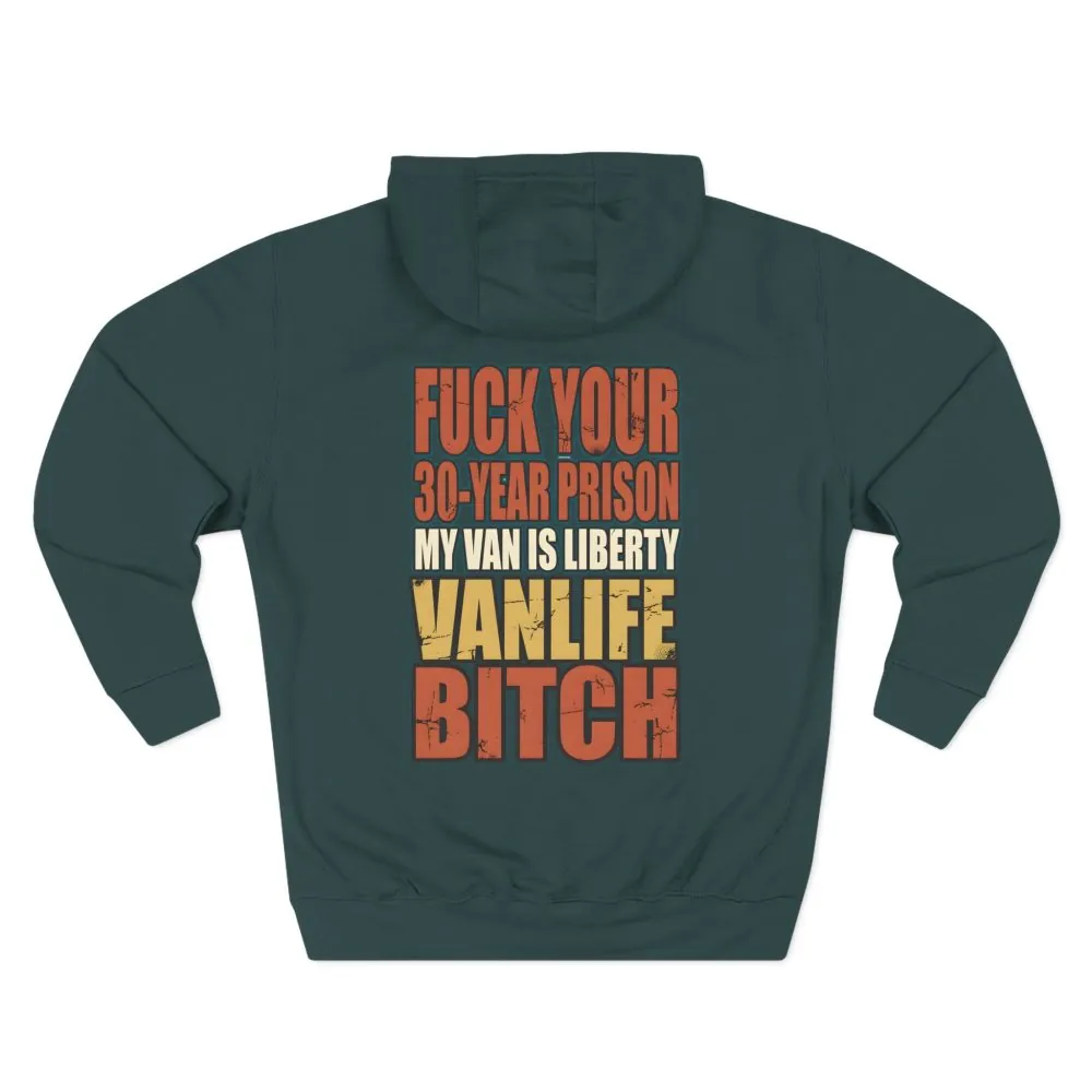 Three-Panel Fleece Hoodie - "Fuck Your 30 Year" Design F**K-Line