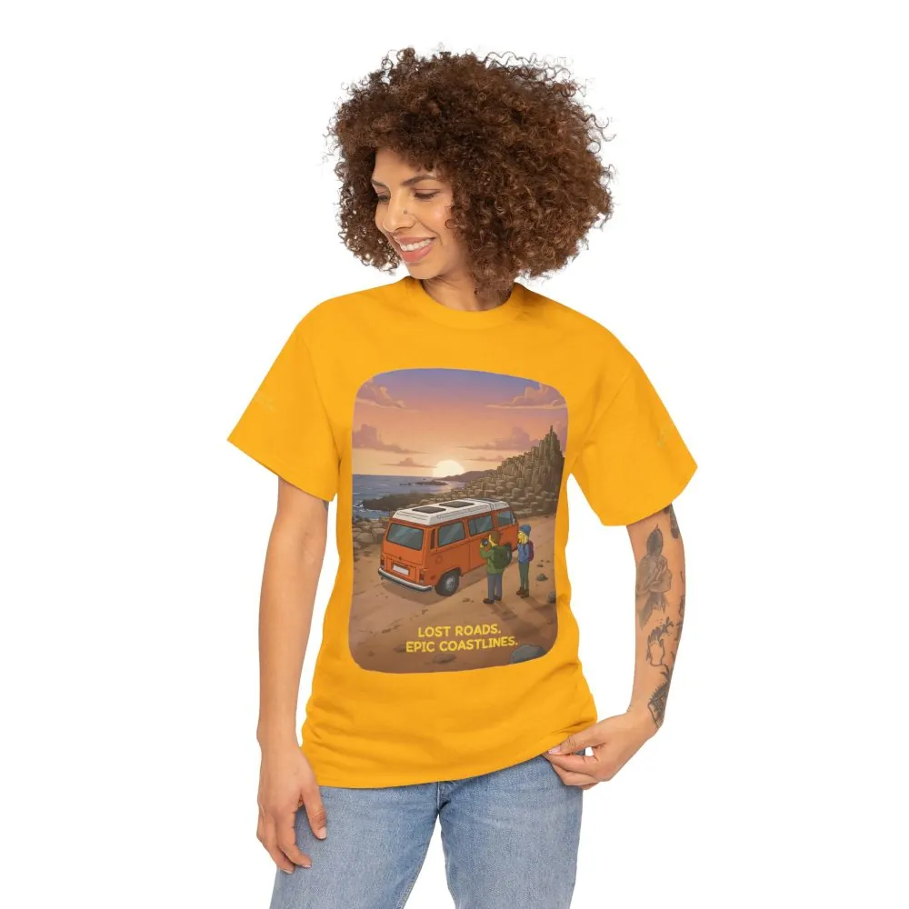 17655477767792311793_2048.jpeg Unisex Heavy Cotton Tee — "Lost Roads Epic Coastlines" Design Sitcom-Line