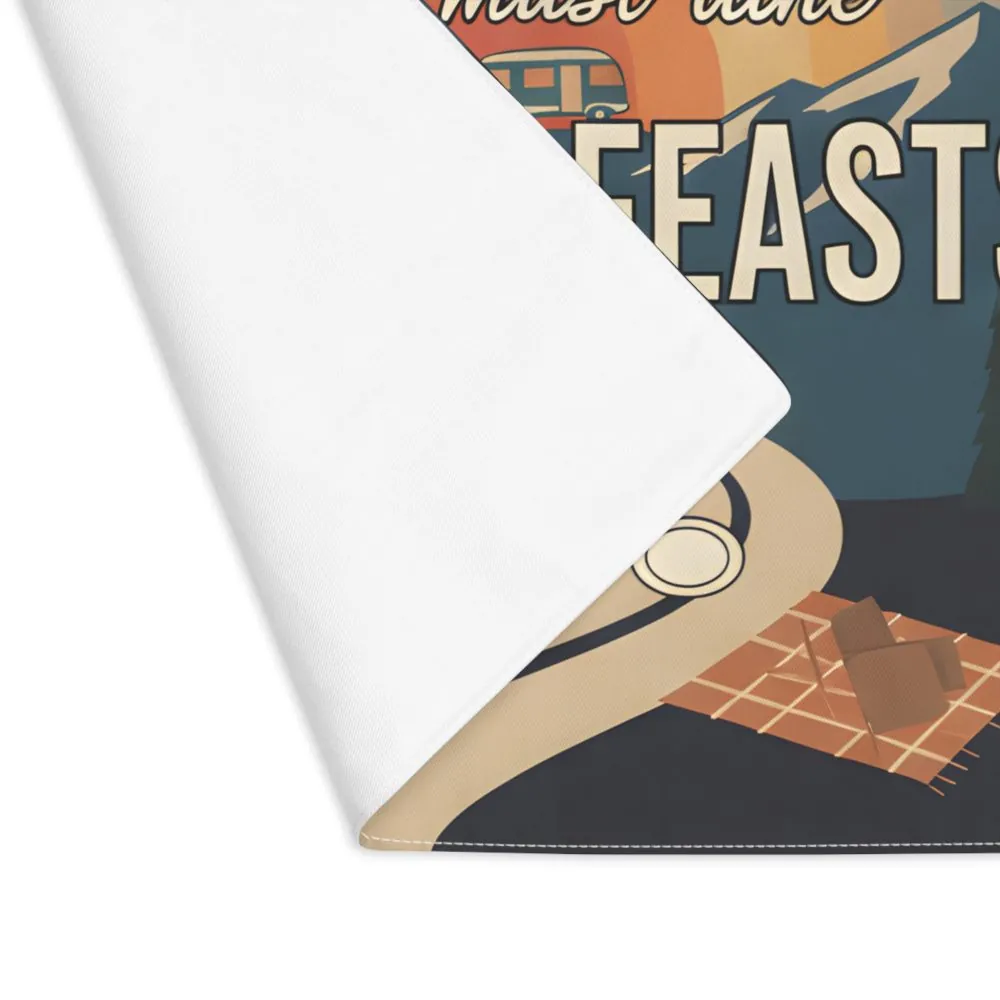 17655602580089266570_2048.jpeg Vanlife Placemat — 'Adventure Is Calling and I Must Dine' Camper Roadtrip Table Mat
