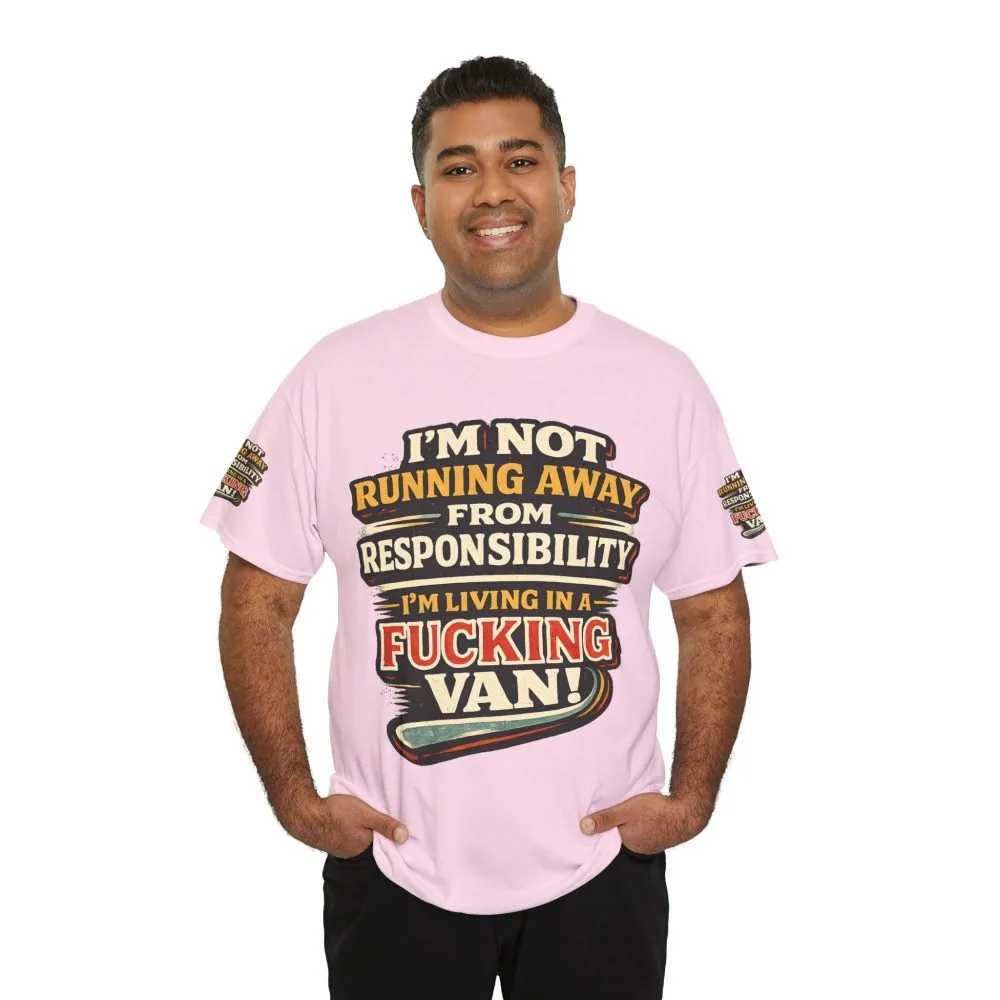 17660218868726242460_2048.jpeg Unisex Heavy Cotton Tee — "I`m Not running Away" Design F**K-Line