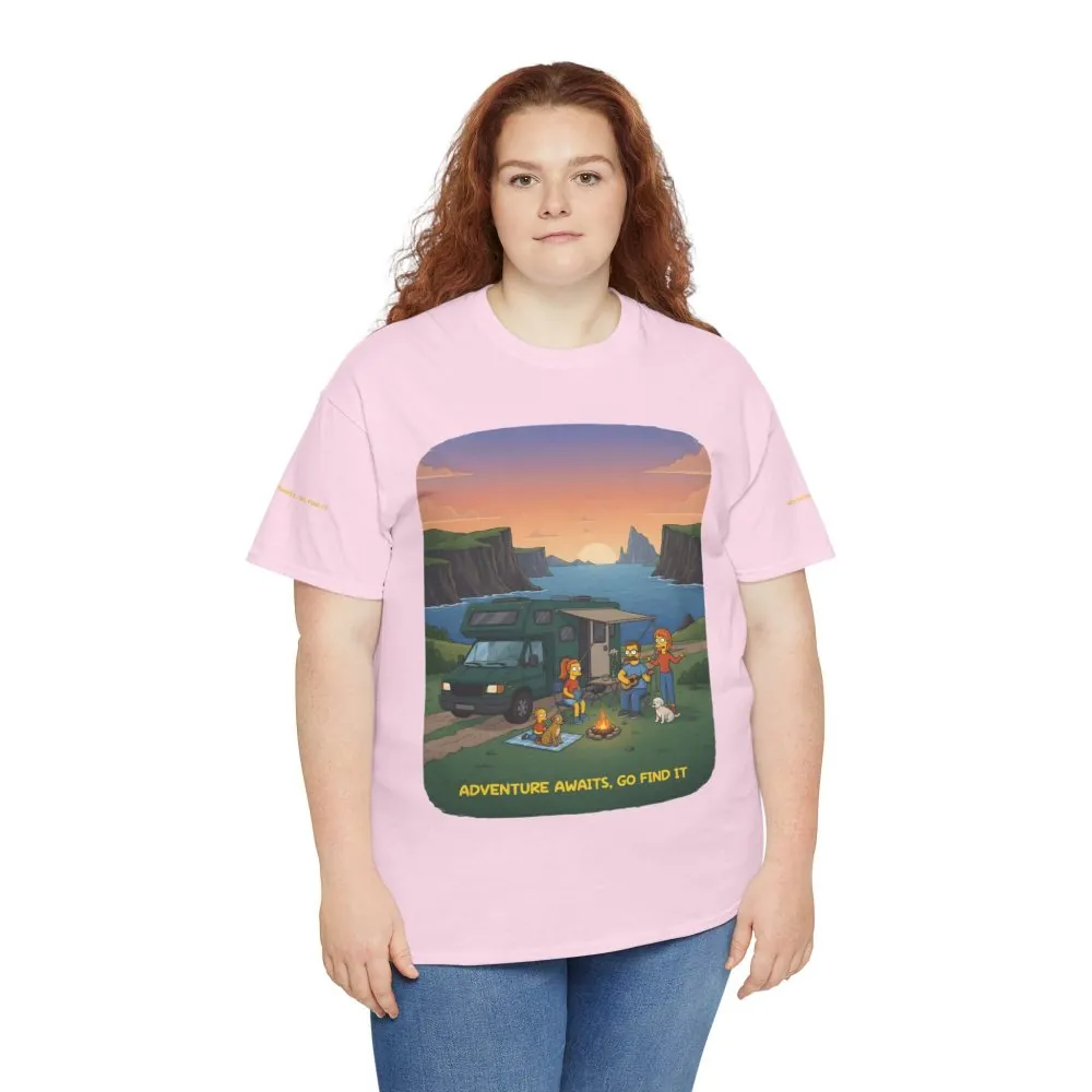 17660724604567658835_2048.jpeg Unisex Heavy Cotton Tee — "Adventure Awaits-Go Find It" Design Sitcom-Line