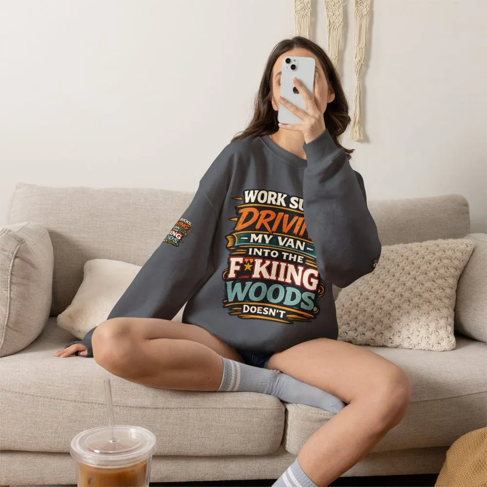 17662521117317596553_2048.jpeg Unisex Heavy Blend™ Crewneck Sweatshirt — "Work Sucks" Design F**K-Line