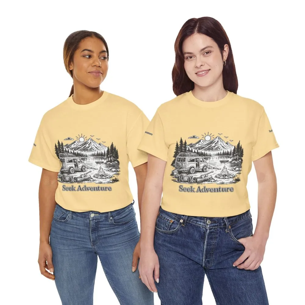 1769851390784729643_2048.jpeg Unisex Heavy Cotton Tee — "Seek Adventure" Design Minimal-Line