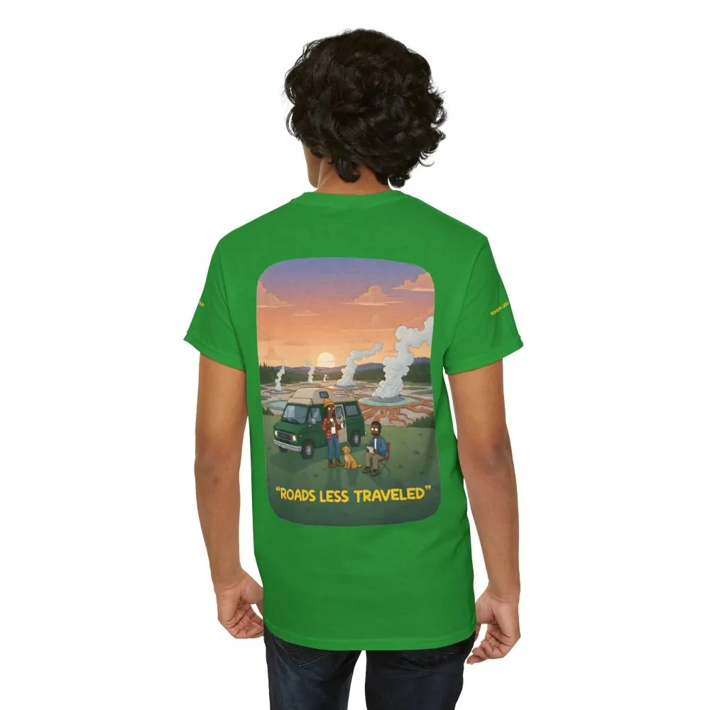 17719398148553537932_2048.jpeg Unisex Heavy Cotton Tee — "Roads Less Traveled" Design Sitcom-Line