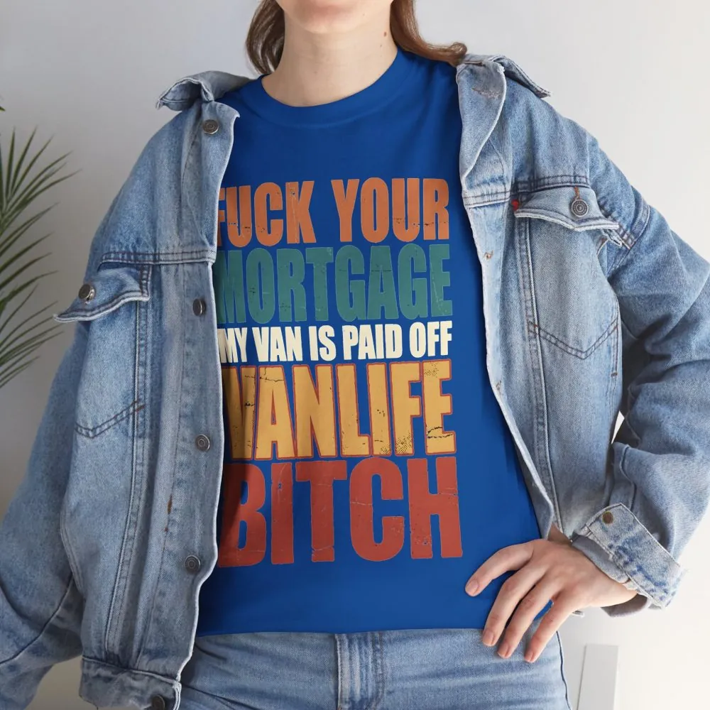17731938234288790502_2048.jpeg Unisex Heavy Cotton Tee — "Fuck Your Mortgage" Design F**K-Line