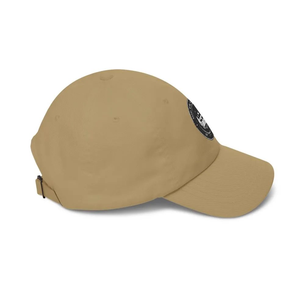 Dad Cap - "ROAD WHERE MADE FOR JOURNEYS-NOT DESTINATIONS" Vintage National Park Stamp Hat