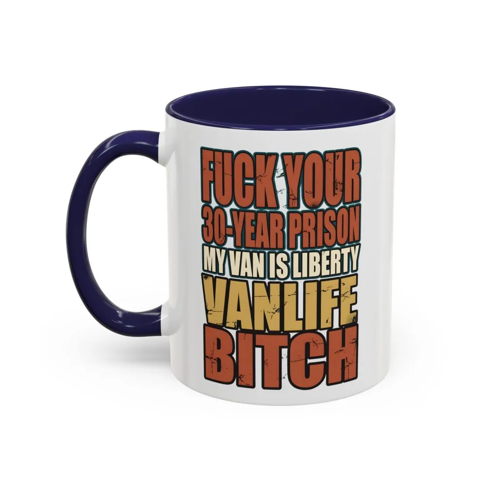 17777189790689781290_2048.jpeg Accent Coffee Mug (11, 15oz) — "Fuck Your 30 Year" Design F**K-Line