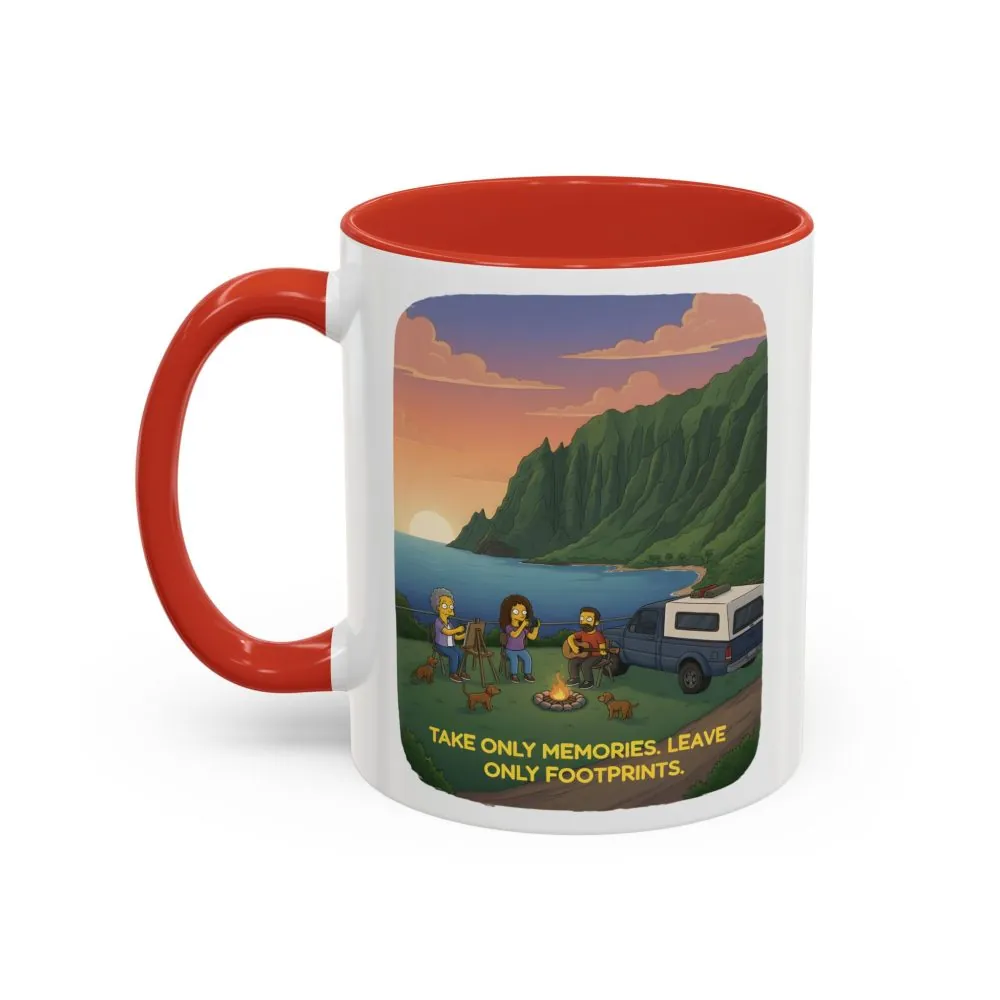17795569032844229542_2048.jpeg Accent Coffee Mug (11, 15oz) — "Take Only Memories-Leave Only Footprints" Design Sitcom-Line
