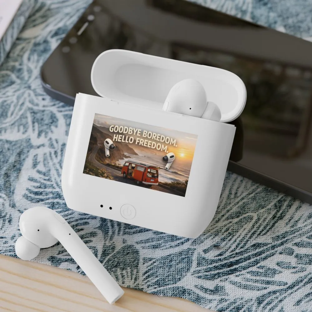 Essos Wireless Earbuds — "Goodbye Boredom, Hello Freedom" Travel Design