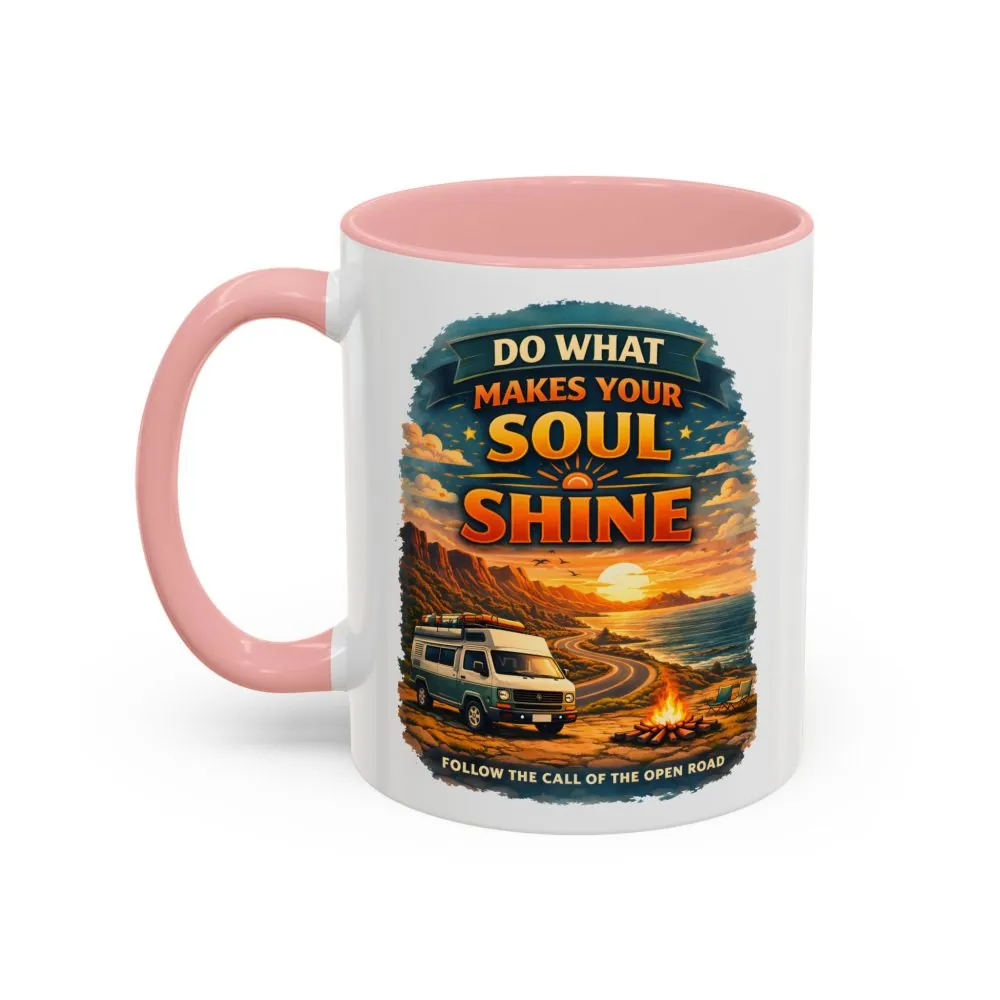 17811041504275631208_2048.jpeg Accent Coffee Mug (11, 15oz) — "Do What Makes Your Soul Shine" Design Scenic-Line