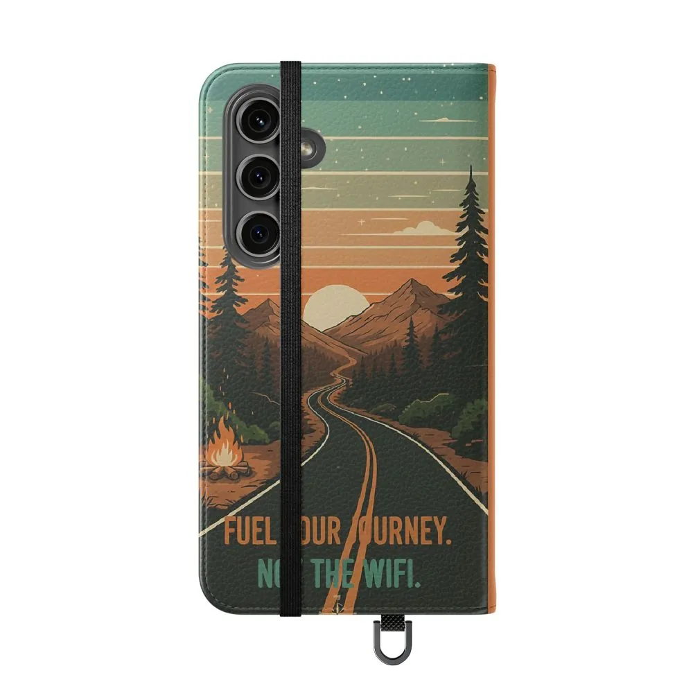 17812815637067158801_2048.jpeg Flip Phone Case — "Adventure Awaits Unplug & Drive" Wallet Case