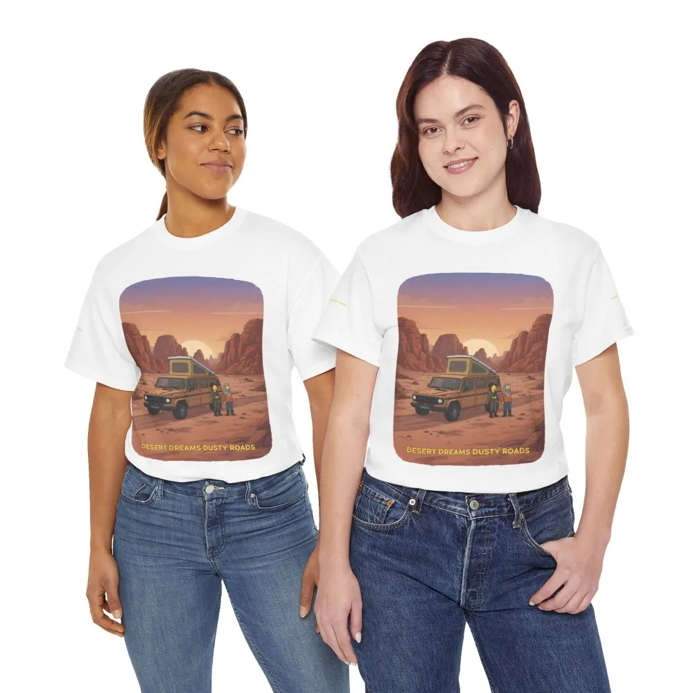 17822498499399411188_2048.jpeg Unisex Heavy Cotton Tee — "Desert Dreams Dusty Roads" Design Sitcom-Line