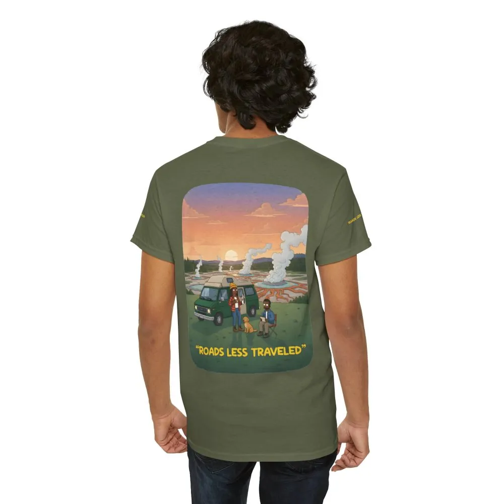 17849392092591924617_2048.jpeg Unisex Heavy Cotton Tee — "Roads Less Traveled" Design Sitcom-Line