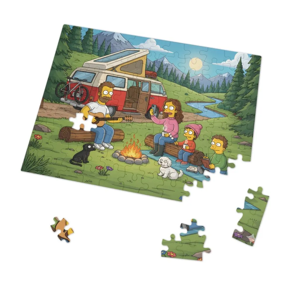 17871998886656175598_2048.jpeg Jigsaw Puzzle with Tin — Scenic Campervan Campfire