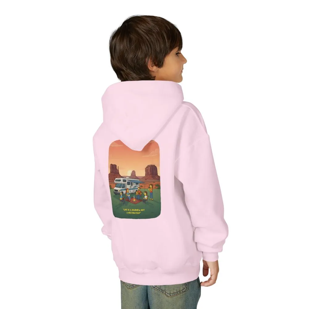 17881711705785871761_2048.jpeg Youth Hoodie(Gildan) – "Life Is A Journey-Not A Destination" (Design Sitcom-Line)