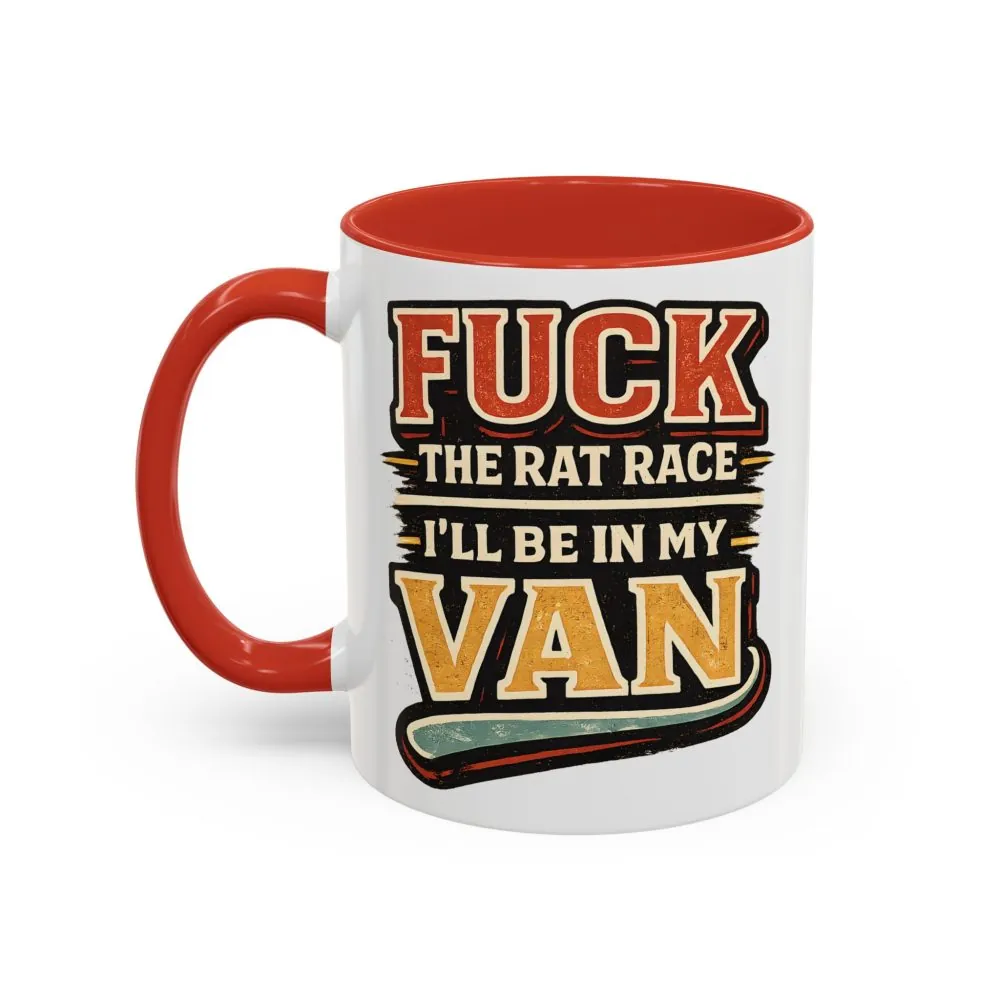 17887990956066347335_2048.jpeg Accent Coffee Mug (11, 15oz) — "Fuck The Rat Race" Design F**K-Line