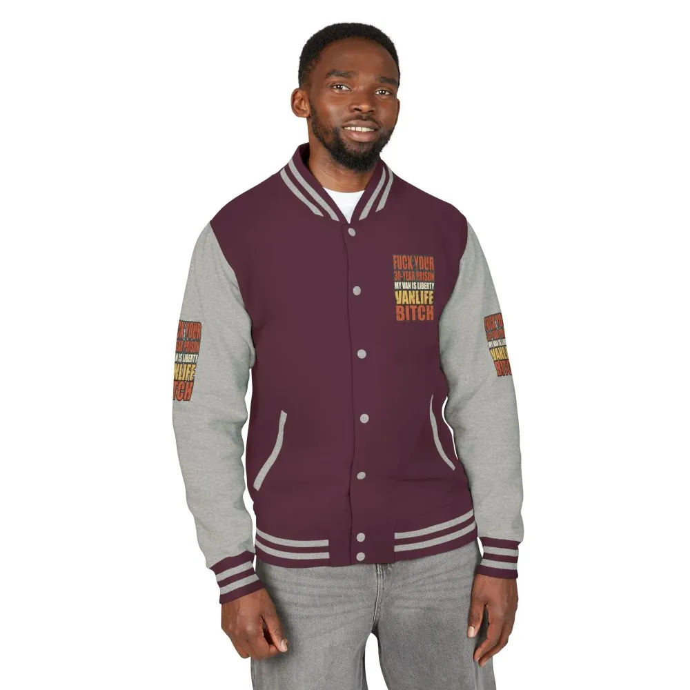 17899954143563290136_2048.jpeg Unisex Heavyweight Letterman Jacket — "Fuck Your 30 Year" Design F**K-Line