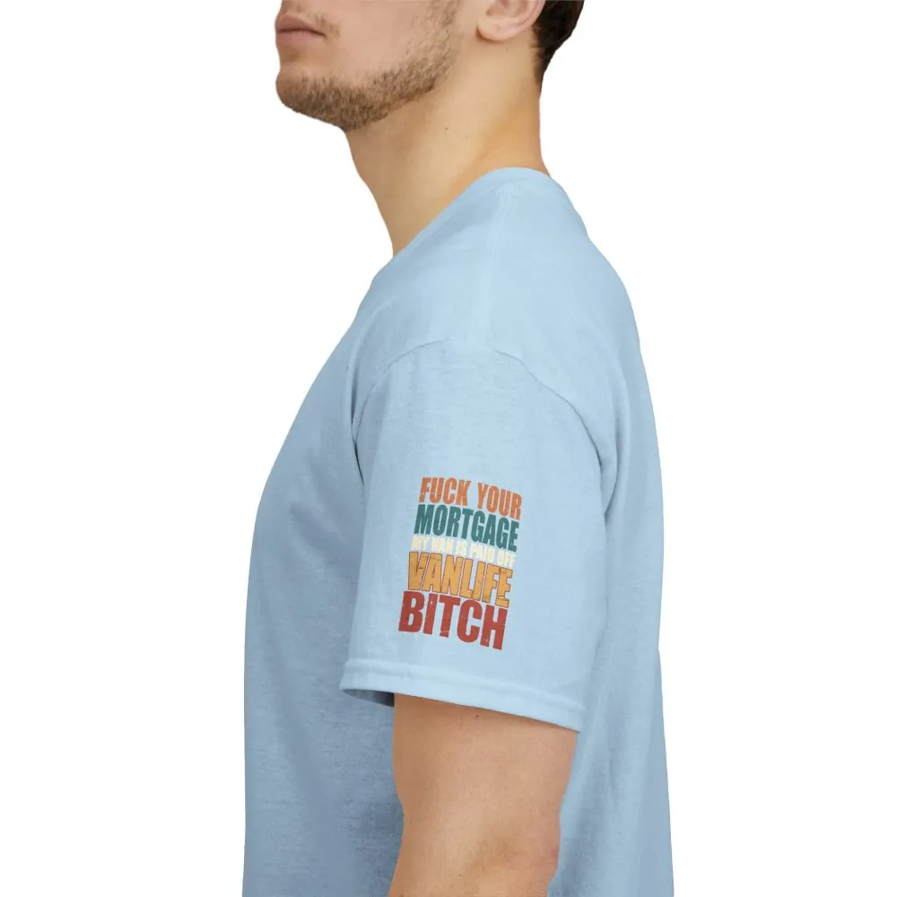 17928016958269838415_2048.jpeg Unisex Heavy Cotton Tee — "Fuck Your Mortgage" Design F**K-Line