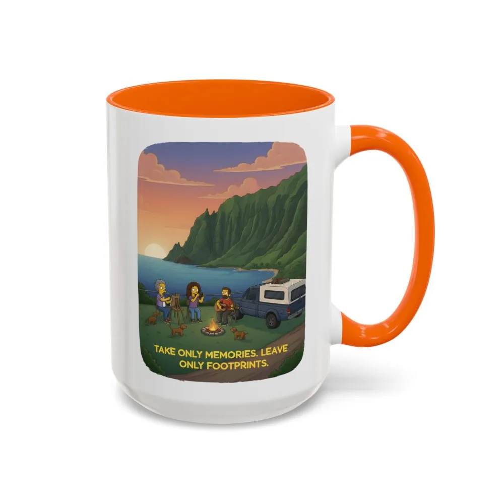 1792921309387294802_2048.jpeg Accent Coffee Mug (11, 15oz) — "Take Only Memories-Leave Only Footprints" Design Sitcom-Line