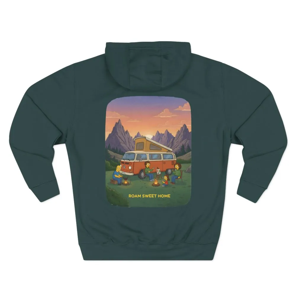 17940511484597892779_2048.jpeg Three-Panel Fleece Hoodie - "Roam Sweet Home" Design Sitcom-Line