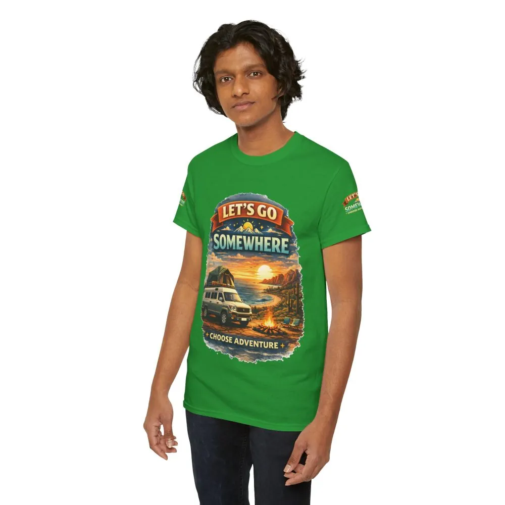 1794054684355556864_2048.jpeg Unisex Heavy Cotton Tee — "Lets Go Somewhere" Design Scenic-Line
