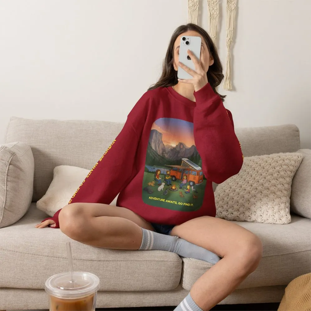 1794903388326772209_2048.jpeg Unisex Heavy Blend™ Crewneck Sweatshirt — "Adventure Awaits-Go Find It"" Design Sitcom-Line
