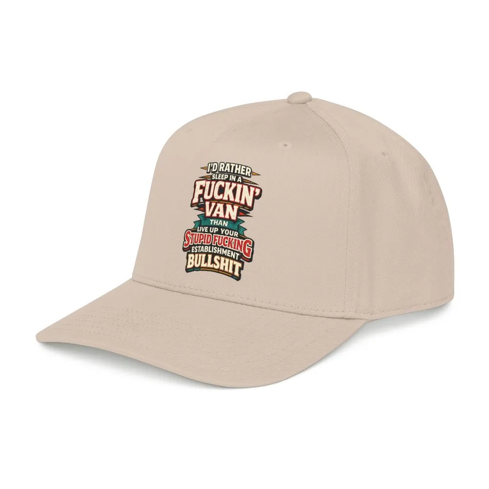 17978699539163448202_2048.jpeg Baseball Cap - "I´d Rather Sleep in A Fucking Van" Design F**K-Line