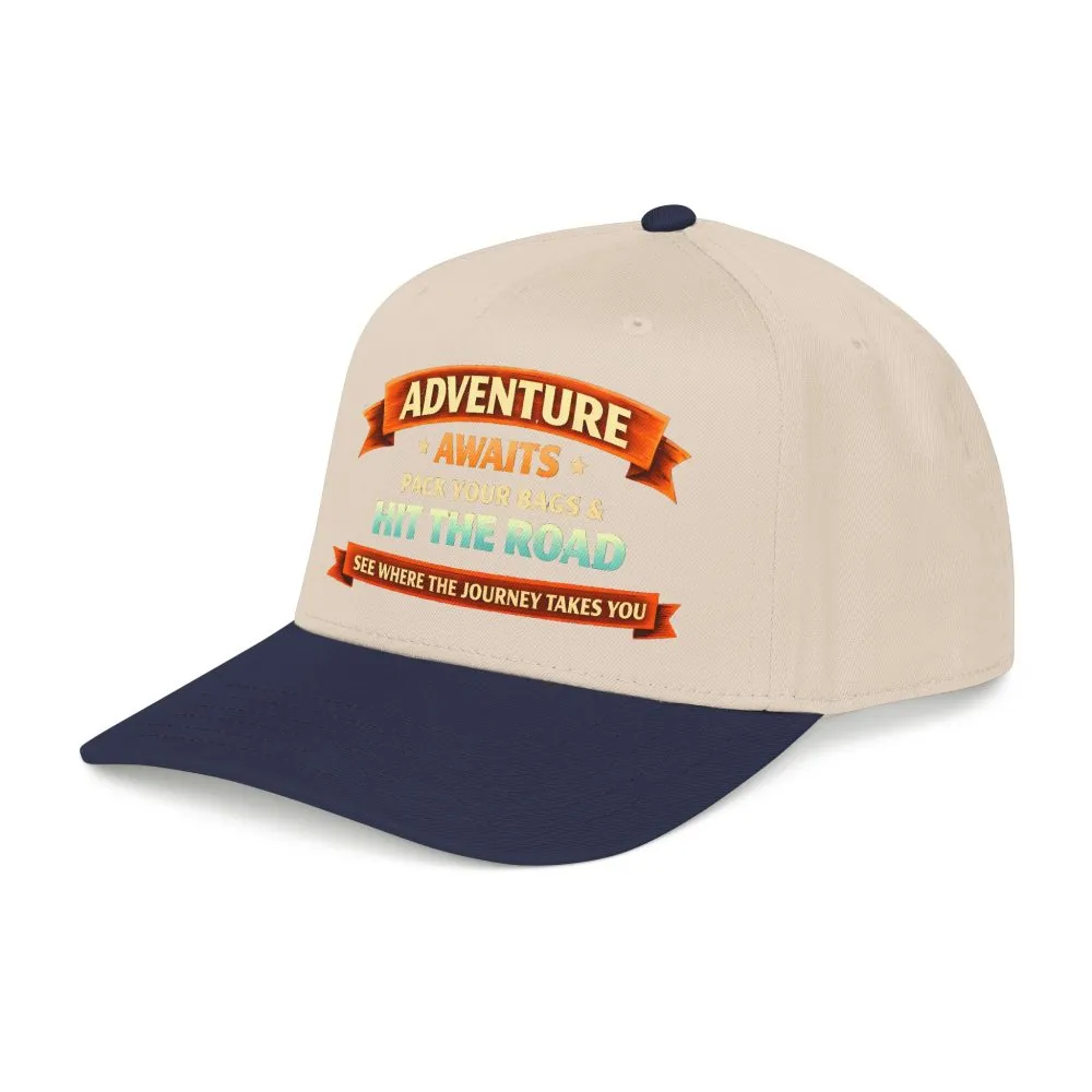 18001533394667542913_2048.jpeg Baseball Cap - "Adventure Awaits-Pack Your Bags" Design Scenic-Line