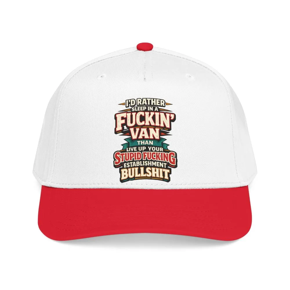 18007797822421499147_2048.jpeg Baseball Cap - "I´d Rather Sleep in A Fucking Van" Design F**K-Line