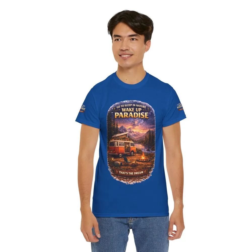 18017106052594315001_2048.jpeg Unisex Heavy Cotton Tee — "Go To Sleep In Nature " Design Scenic-Line