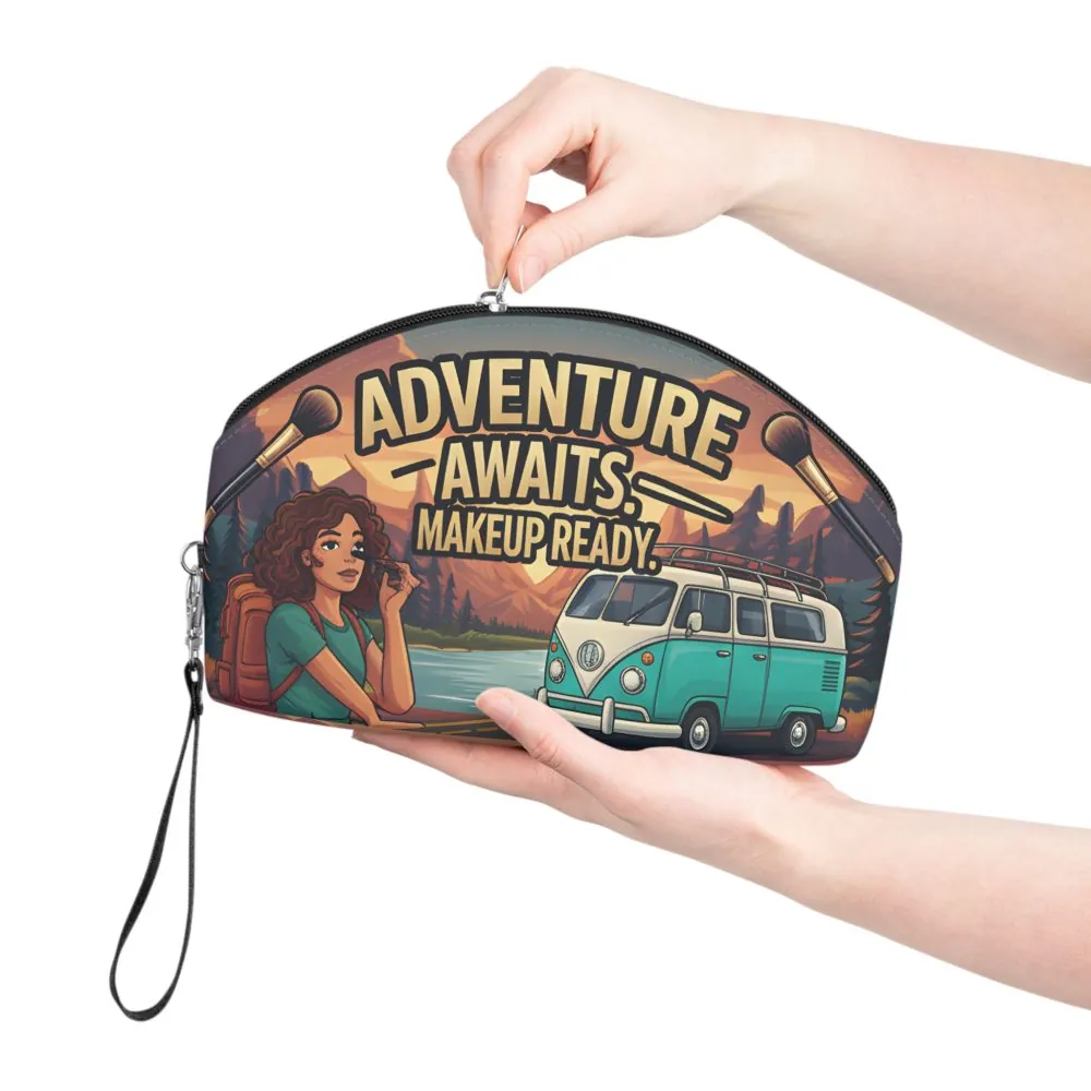 18018791651846228901_2048.jpeg Makeup Bag — "Adventure Awaits-Makeup Ready" campervan quoted